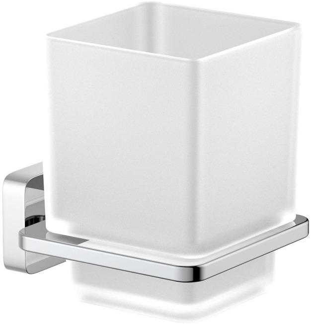 Стакан с держателем Aquanet Либра хром AQ4304CR