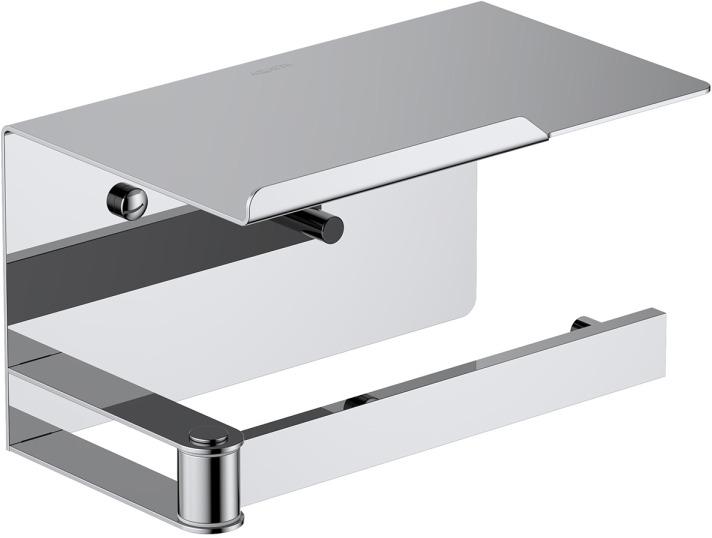 Бумагодержатель с полкой Aquanet Libra AQ4929CR хром AQ4929CR