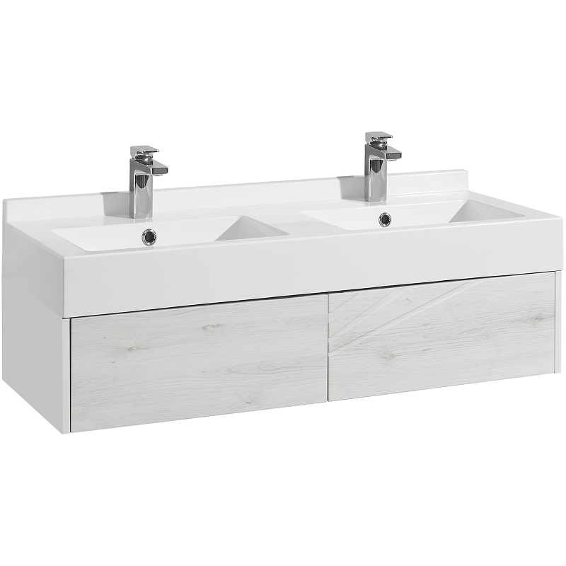 Комплект тумба-умывальник Aquaton Оливия 80 Дуб Веллингтон и раковина Адриана 80 1A2831K0OLVG0