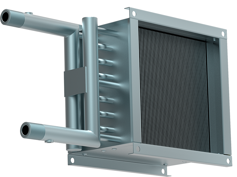 Нагреватель водяной двухрядный канальный SHUFT WHC 300x300-2