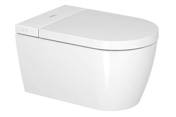 Комплект унитаз подвесной Duravit ME by Starck Rimless HygieneGlaze и крышка-биде SensoWash Starck f 2510092000/612000012000320