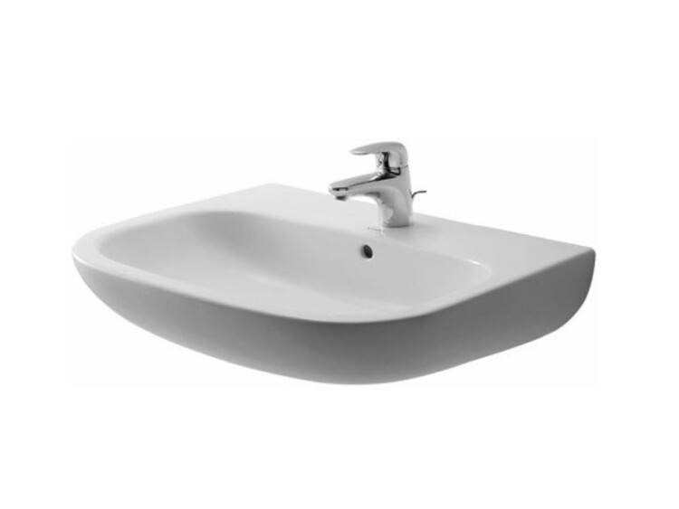 Раковина Duravit D-Code 650х500 мм подвесная с переливом 23106500002