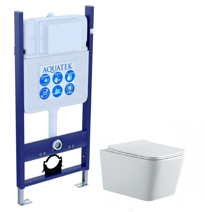 Комплект инсталляция с унитазом Aquatek Либра New (INS-0000014, AQ0530N-00) ЛИБРА N-14