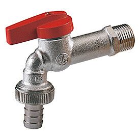 Кран садовый Giacomini с флажковой рукояткой 1/2x3/4 R619IX103