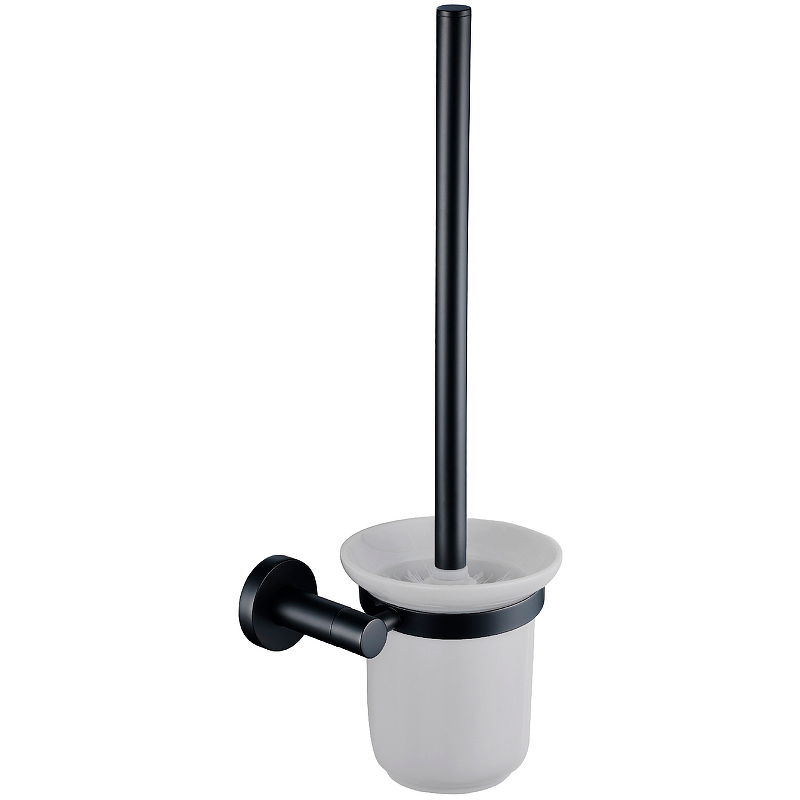 Ершик для унитаза настенный Aquanet ВЕГА матовый черный AQ4010MB