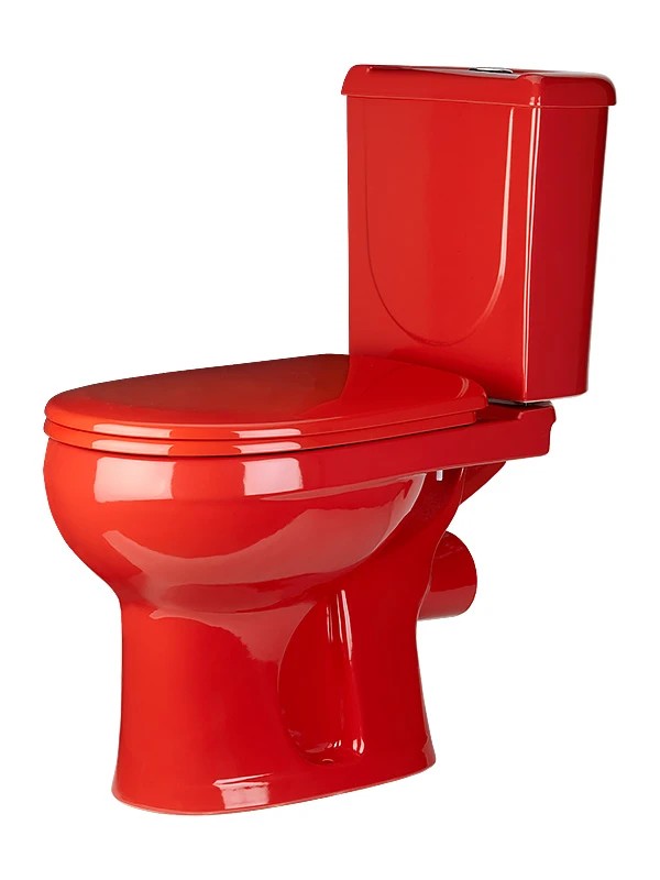 Унитаз-компакт Santeri Ирида Стандарт красный горизонтальный выпуск 40360110402