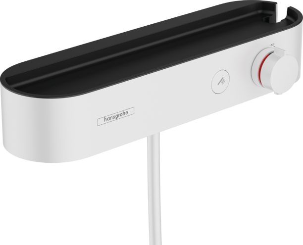 Термостатический смеситель для душа Hansgrohe ShowerTablet Select 400 матовый белый 24360700