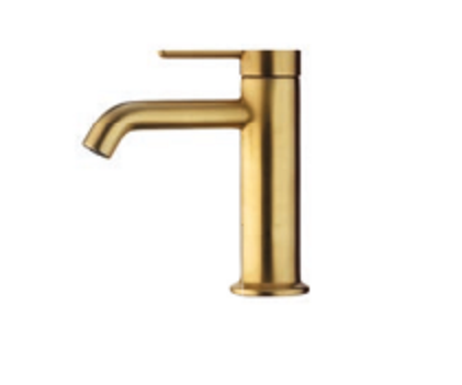 Смеситель для раковины Fima Carlo Frattini Snap брашированное золото F3111OS