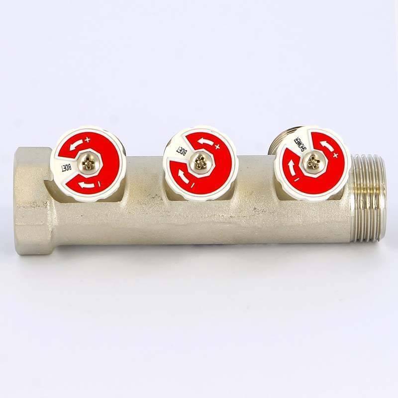 Коллектор никелированный Uni-Fitt 1 НВ 3 выхода 3/4 EK 40 мм 406N4330