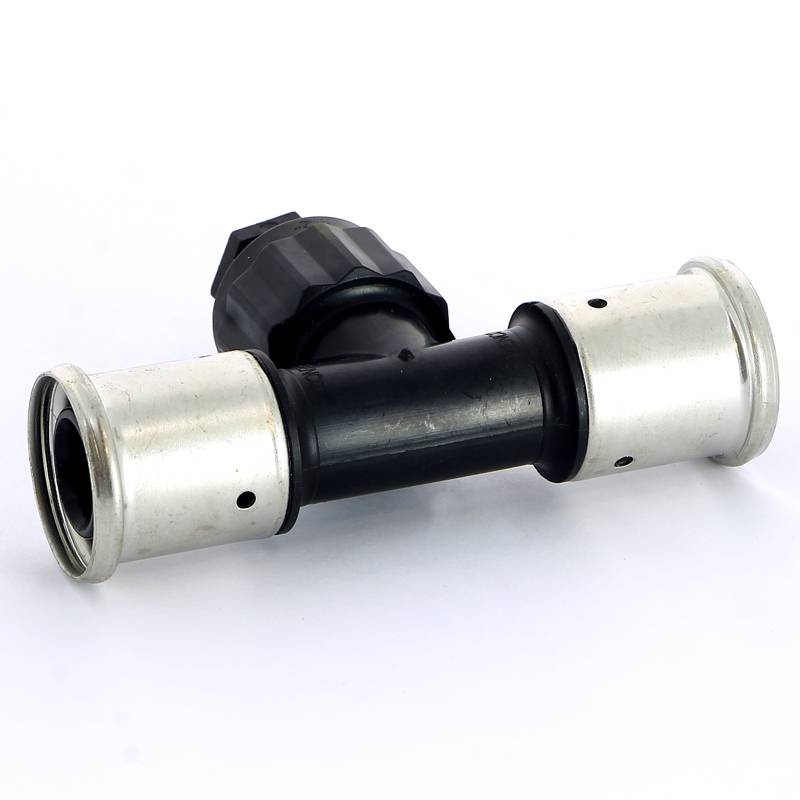 Тройник пресс с внутренней резьбой Henco PVDF 20х3/4х20 мм 13PK-200520