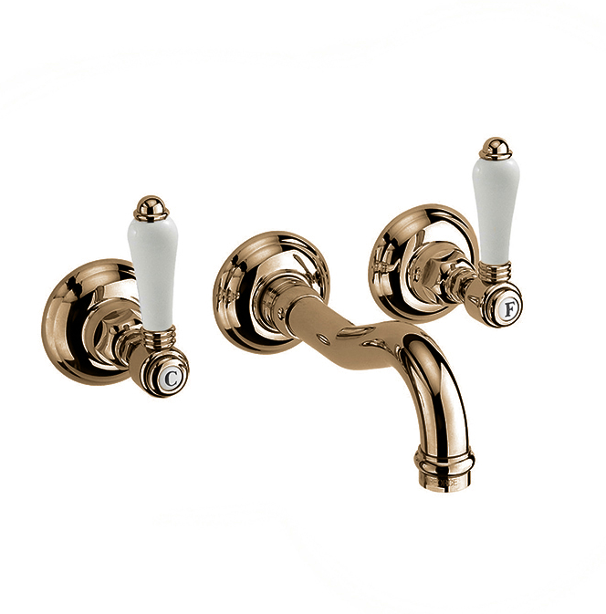 Смеситель для раковины Nicolazzi Petit Mont Blanc настенный бронза 1477EXTBZ78