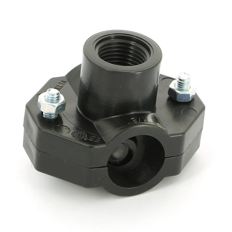 Седловая врезка Unidelta 25х1/2 2 болта для труб ПНД 1019025002