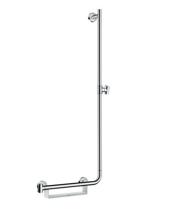 Штанга для душа Hansgrohe Unica Comfort 1100 мм правосторонняя цвет белый/хром 26404400
