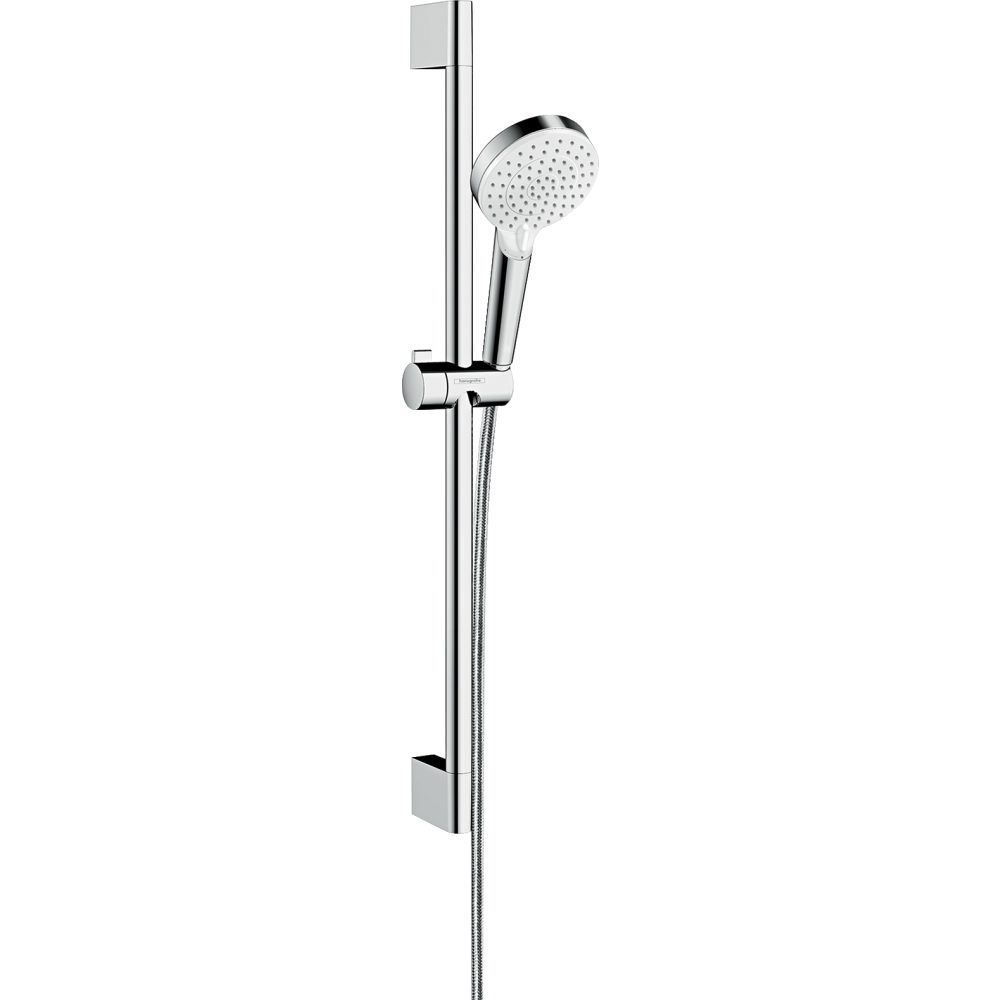 Душевой гарнитур Hansgrohe Crometta Vario со штангой 650 мм хром/белый 26555400