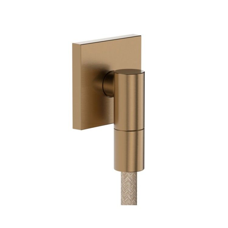 Шланговое подсоединение, Hansgrohe, Fixfit, с клапаном обратного тока, цвет-Brushed bronze