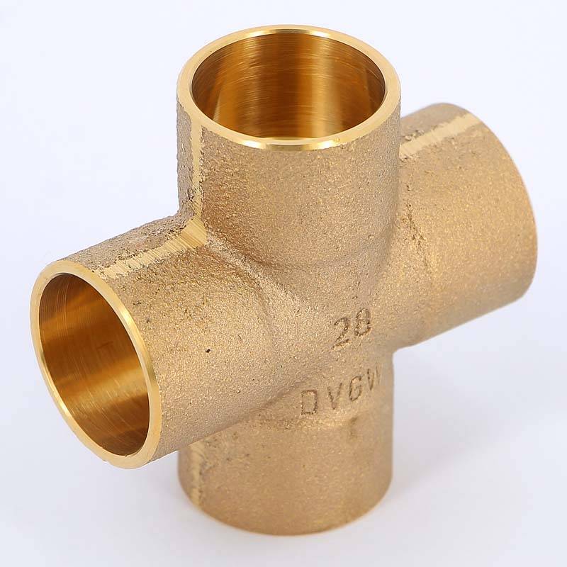 Крестовина под пайку Viega 28 мм медная 135508