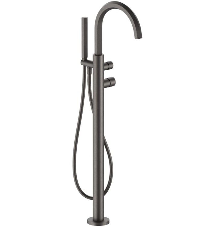Смеситель для ванны и душа Fantini Venezia напольный цвет Matt Gun Metal PVD 29P5N080B