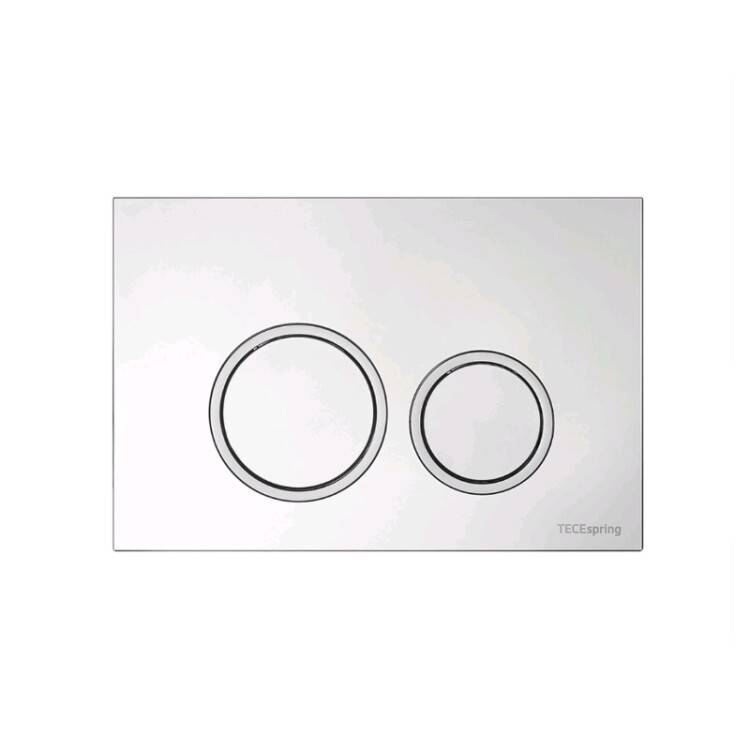 Панель смыва TECE TeceSpring R для унитаза хром матовый/глянцевый 9940101