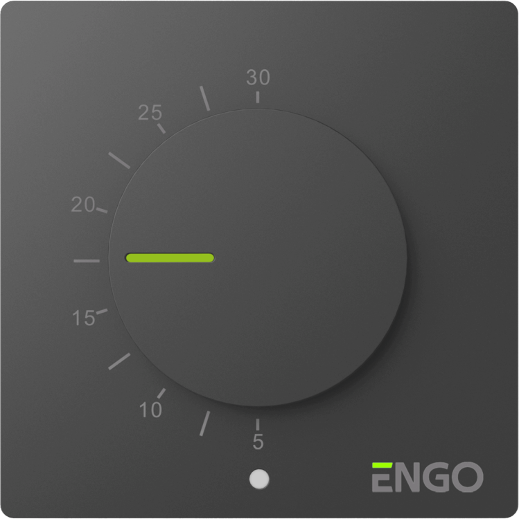 Терморегулятор непрограммируемый ENGO Controls ESIMPLE230B проводной 230 В черный ESIMPLE230B