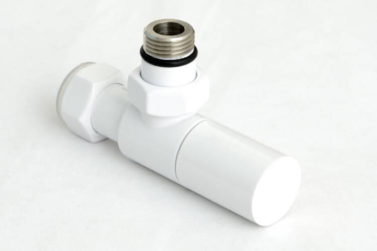 Вентиль угловой Сунержа Цилиндр G 1/2 x G 3/4 сигнальный белый 9003-1400-1234 RAL 9003