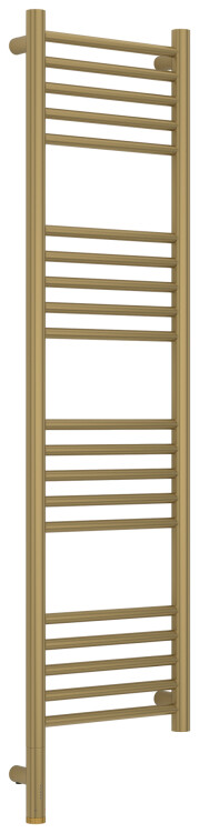 Полотенцесушитель электрический Сунержа Богема 3.1 прямая 1200x300 мм МЭМ нижнее слева золотой шелк 3260041230