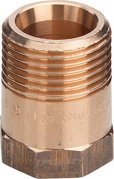 Ниппель переходной Viega модель 3243 1 1/4 x 1 НВ бронза 446680