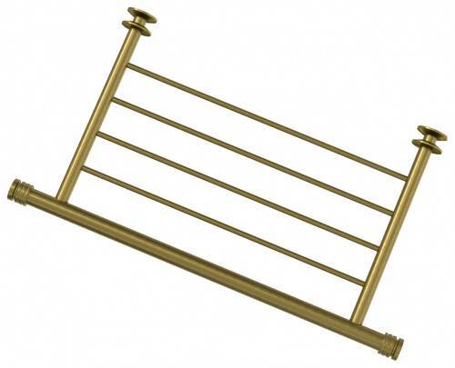 Полка прямая Сунержа 4П 370 мм состаренная бронза 05-2012-4370