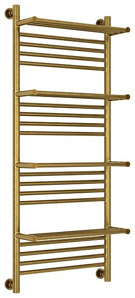 Полотенцесушитель водяной Сунержа Богема с 4 полками 500x1200 мм состаренная бронза 05-0224-1250