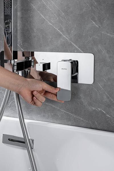 Смеситель для ванны с душем Allen Brau Infinity с внутренней частью хром 5.21007-00