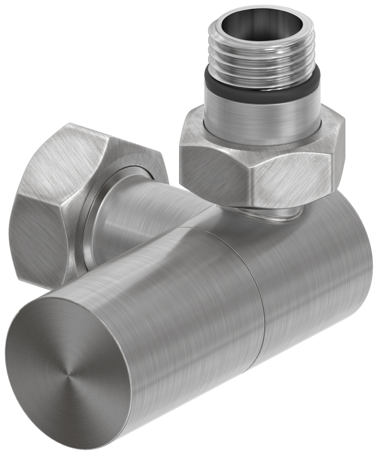 Вентиль регулировки температуры Сунержа 3D правый цилиндр G 1/2 x G 3/4 сатин брашированный 071-1403-1234