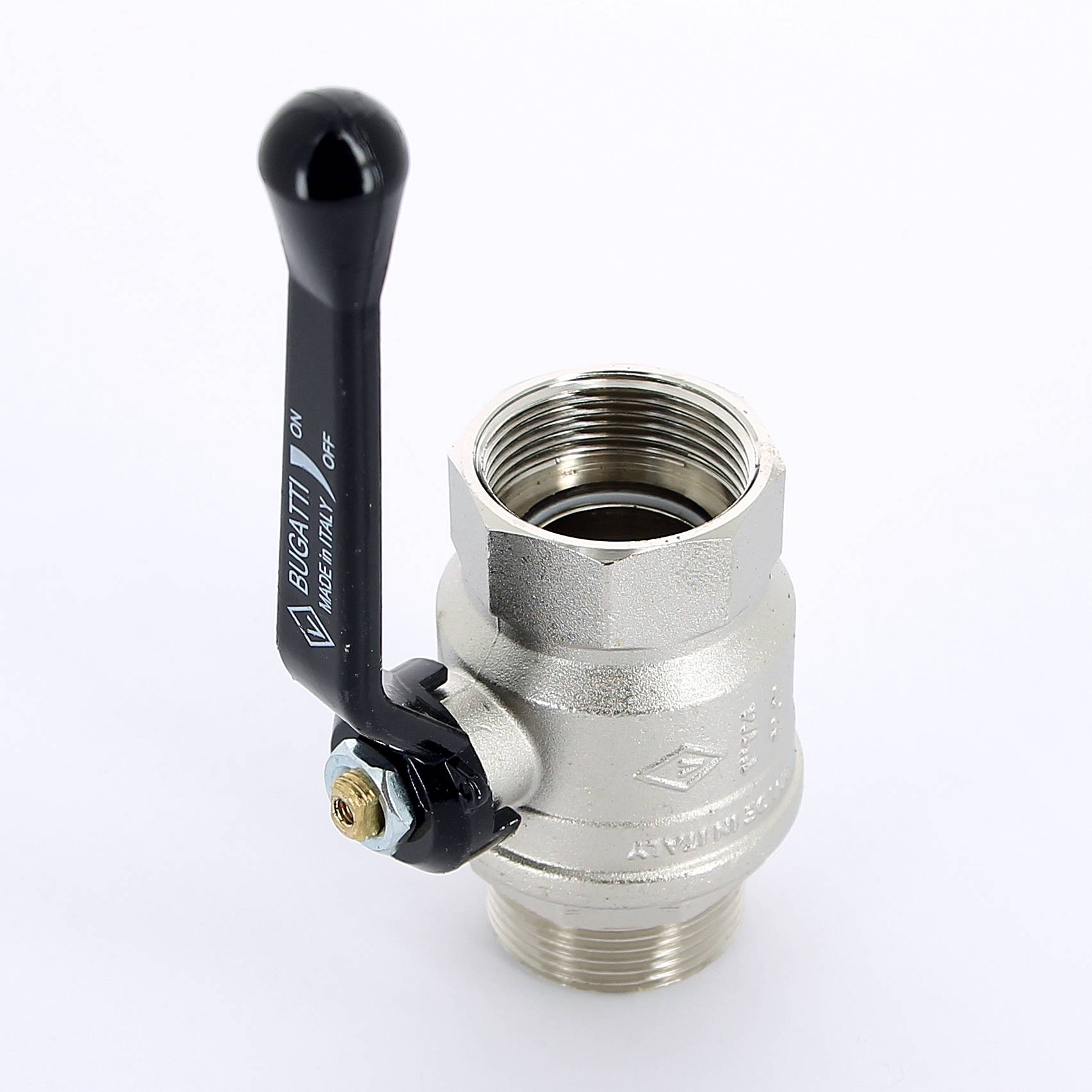 Кран шаровой Bugatti New Jersey 1 1/4 НР-ВР рычаг 09150006