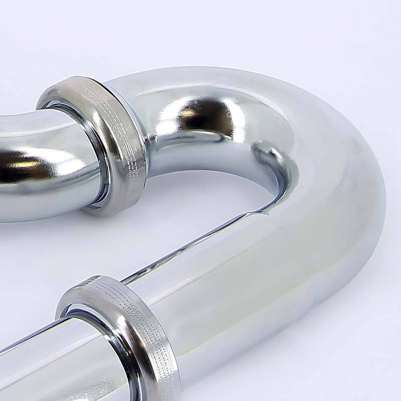 Сифон трубный Viega 5611 с горизонтальным отводом хром 305611