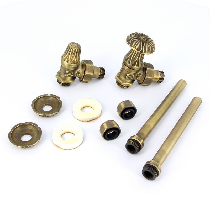 Комплект подключения Carlo Poletti Artistic для радиатора НН 1/2 x M24 x 19 угловой KV671/427MAXX