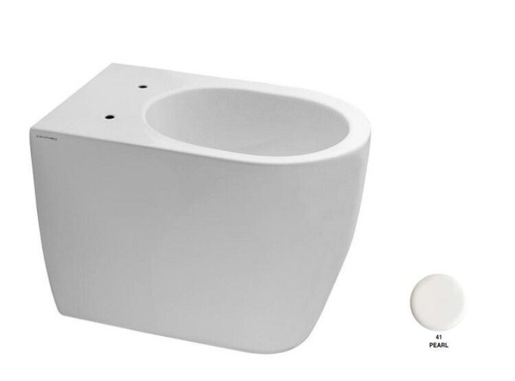 Унитаз напольный Scarabeo Moon 360x545x420 мм безободковый цвет Pearl 5522/CL 41