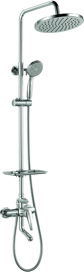 Смеситель для ванны Lemark Linara с верхней душевой лейкой и поворотным изливом хром LM0462C