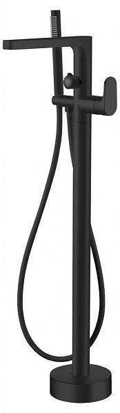Смеситель напольный для ванны с душем Boheme Spectre черный матовый 459-B