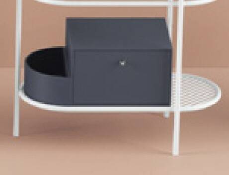 Ящик выдвижной с боковой секцией Artceram Flair 3.0 цвет peacock ACM037 57