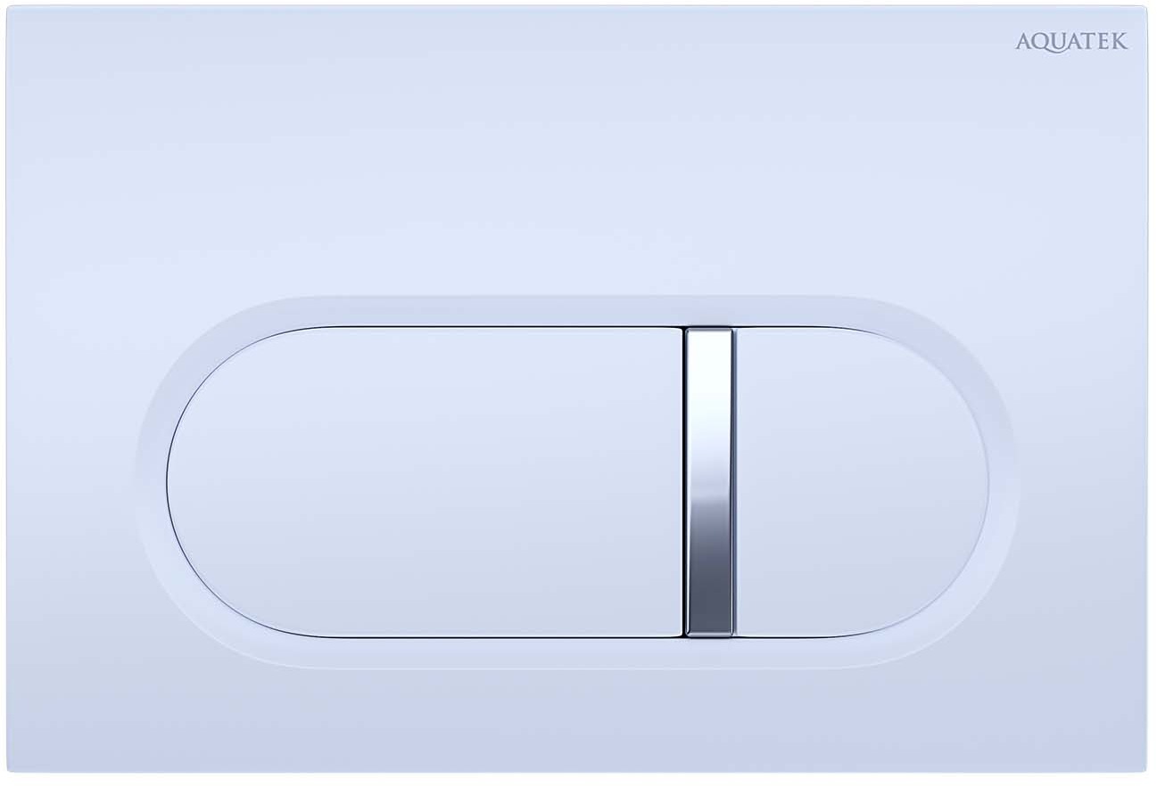 Панель смыва Kordi KDI-0000042 белый глянец прямоугольные кнопки KDI-0000042