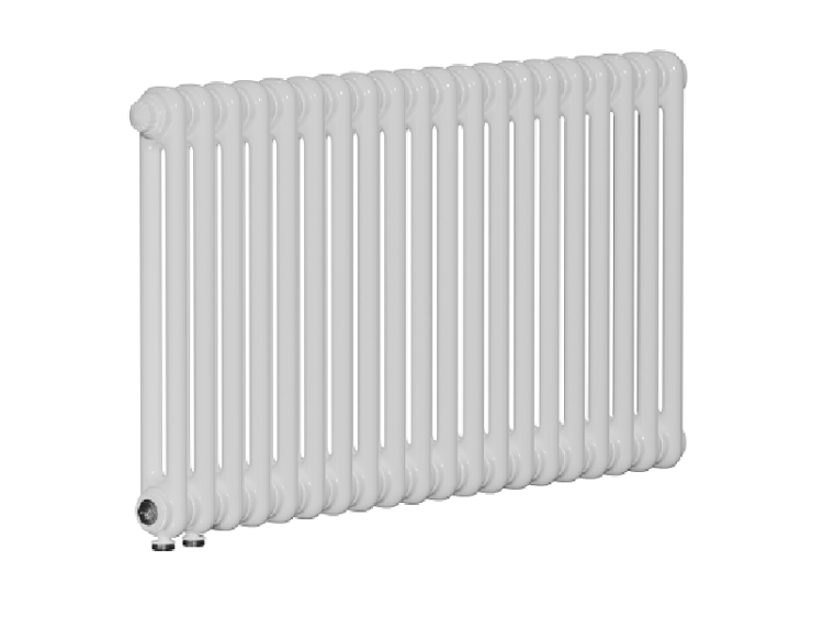 Радиатор трубчатый RIFAR TUBOG VENTIL 2057 24 секции 2-х трубчатый нижнее подключение 3/4 белый RAL 9016 2057-24-DV1