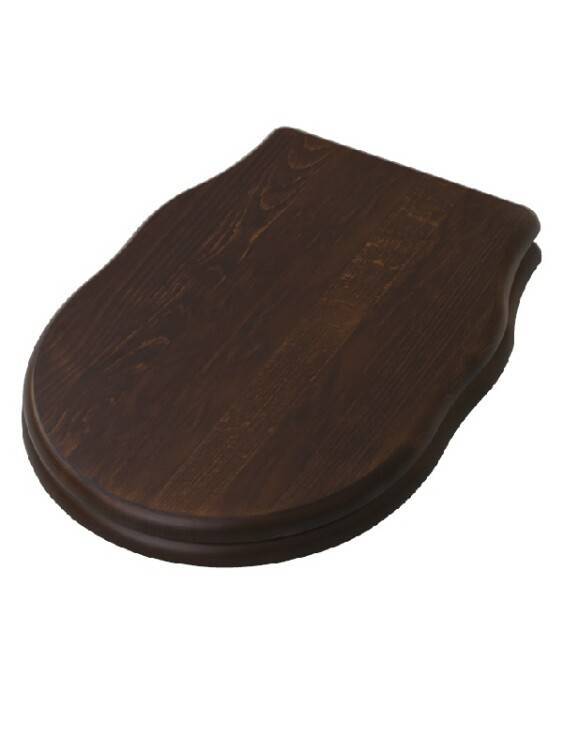 Сиденье для унитаза Artceram Hermitage орех петли хром HEA00471