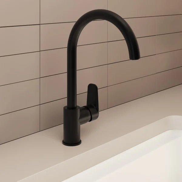 Смеситель для кухни VitrA Flow Soft черный матовый A4341936EXP