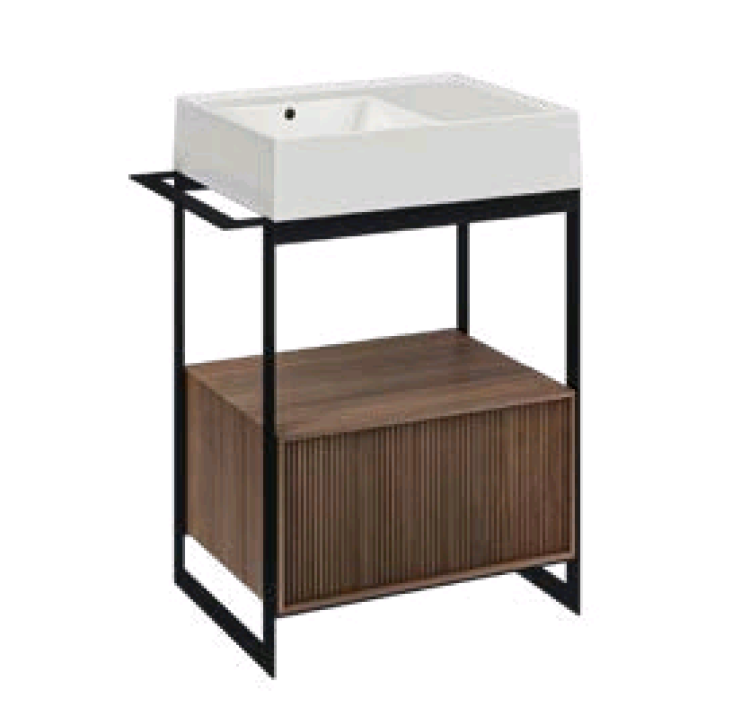 Ящик для консоли Scarabeo Solid 590x435x300 мм Noce Canaletto Cannettato 2925LSC