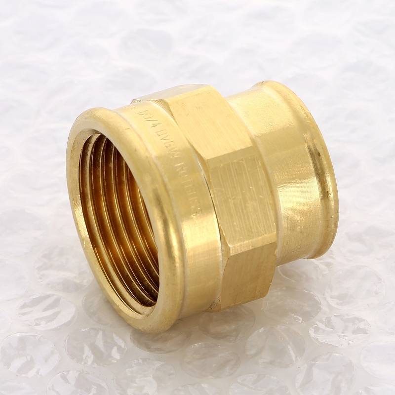 Муфта Viega Sanpress бронзовая 3/4x1 ВР-ВР 266356