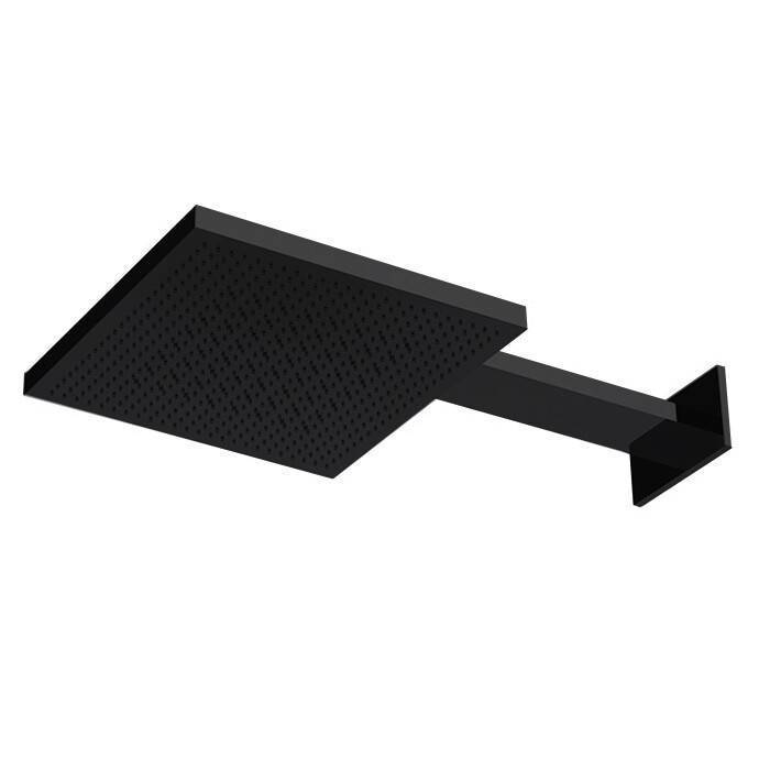 Верхний душ Almar Velvet 300x300 мм настенный черный матовый HOGE044277MB