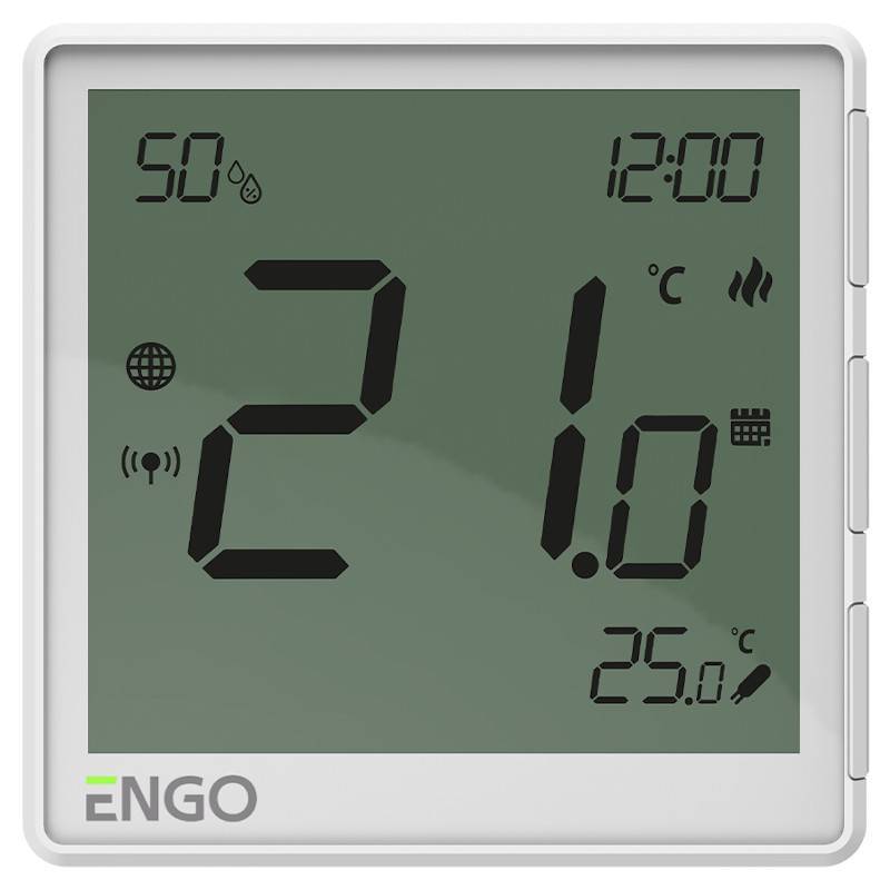 Термостат комнатный встраиваемый ENGO One WiFi Zigbee белый EONE230W