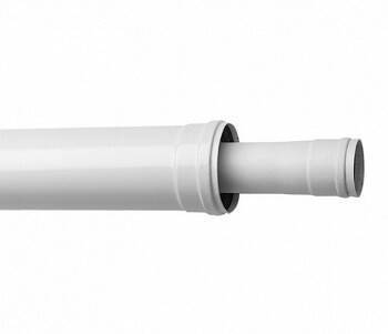 Удлинение дымохода коаксиальное De Dietrich DY 128 80/125 мм 1000 мм 84887528