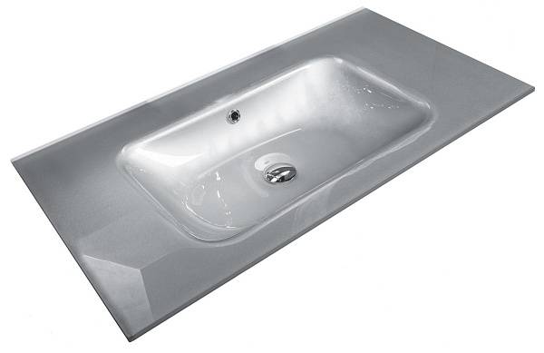 Раковина мебельная Armadi Art 81х52х12 см серебро/поталь 852-080-SL