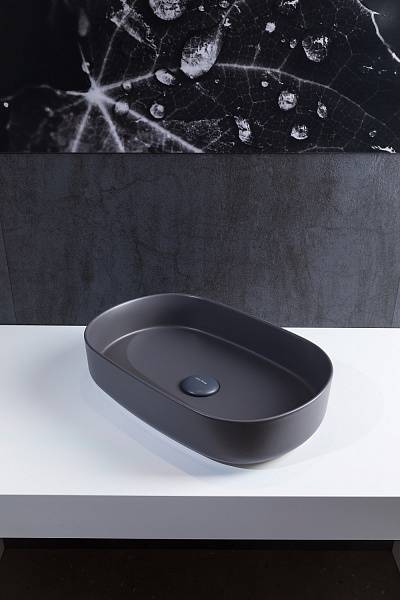 Раковина накладная Allen Brau Fantasy 55 см серый 4.11022.AN