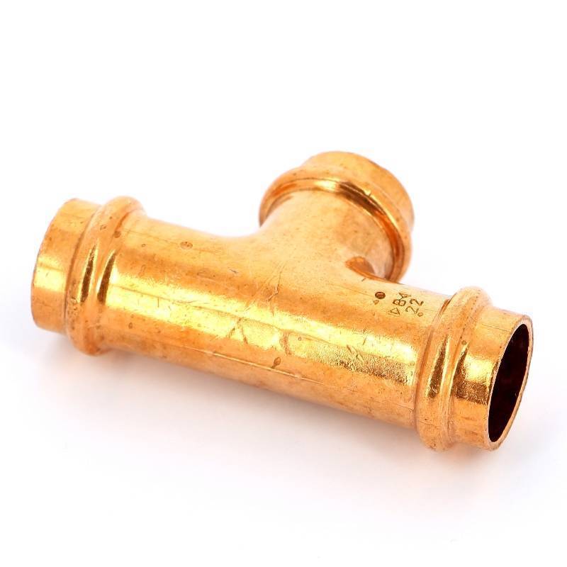 Тройник пресс IBP 22 мм медь P5130 02222022