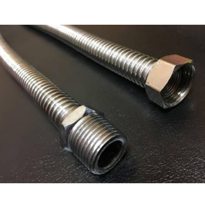 Комплект подключения Wilma №3Т шланги 100 мм НВ 1/2 терморегулирующий и запорный вентили ВКП3Т